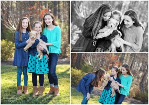 richmond glen allen family portrait photographer pet dog mini golden doodle puppy sisters