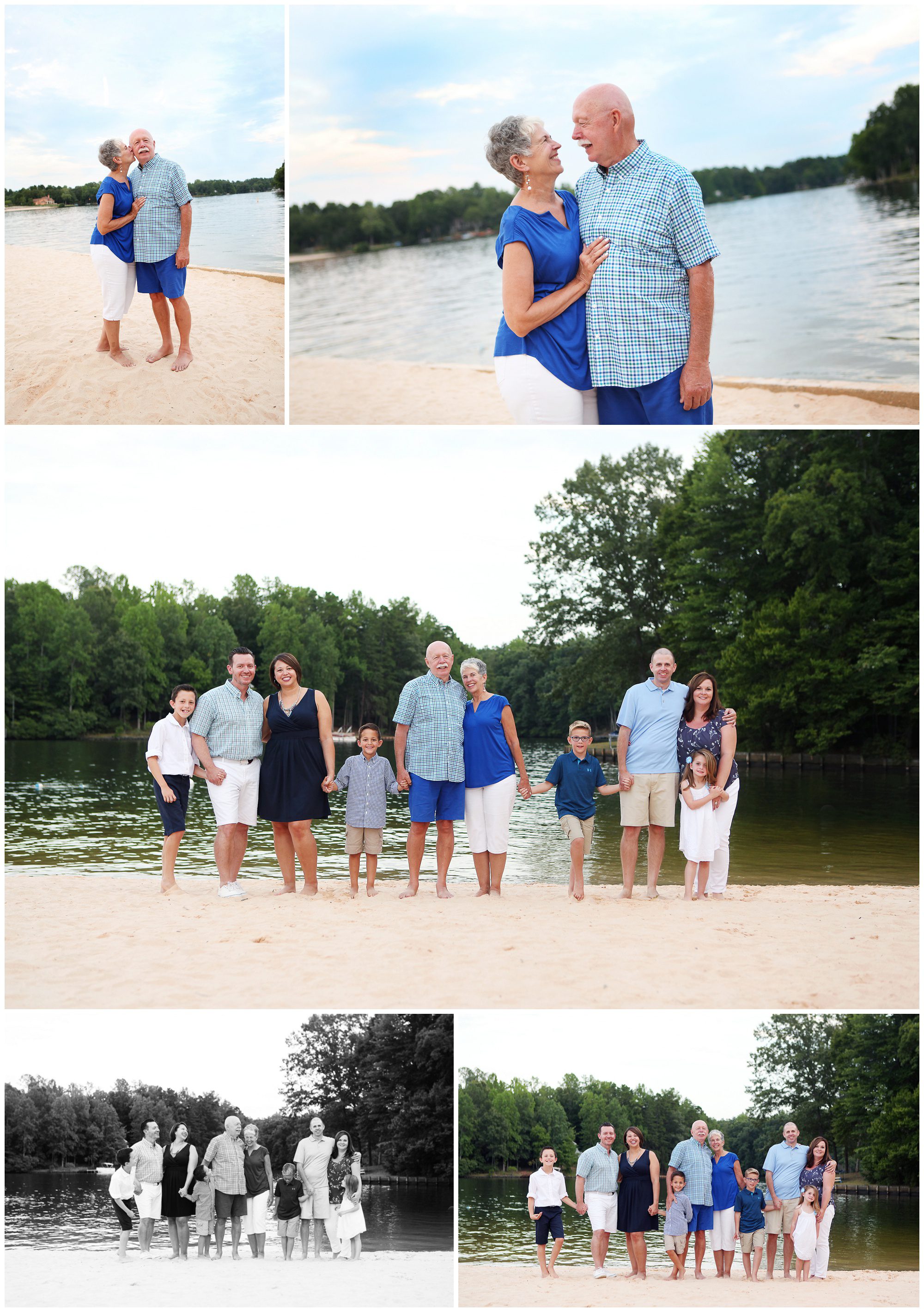 lake monticello beach extended family portraits fluvanna cousins grandparents siblings sunset summer natural light brothers siblings