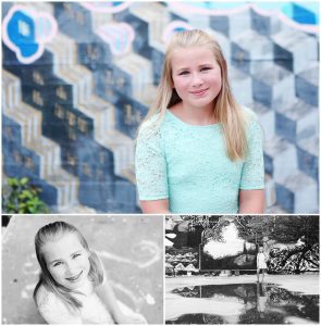 charlottesville portraits teenager art ix park downtown urban summer birthday girl tween braces pictures