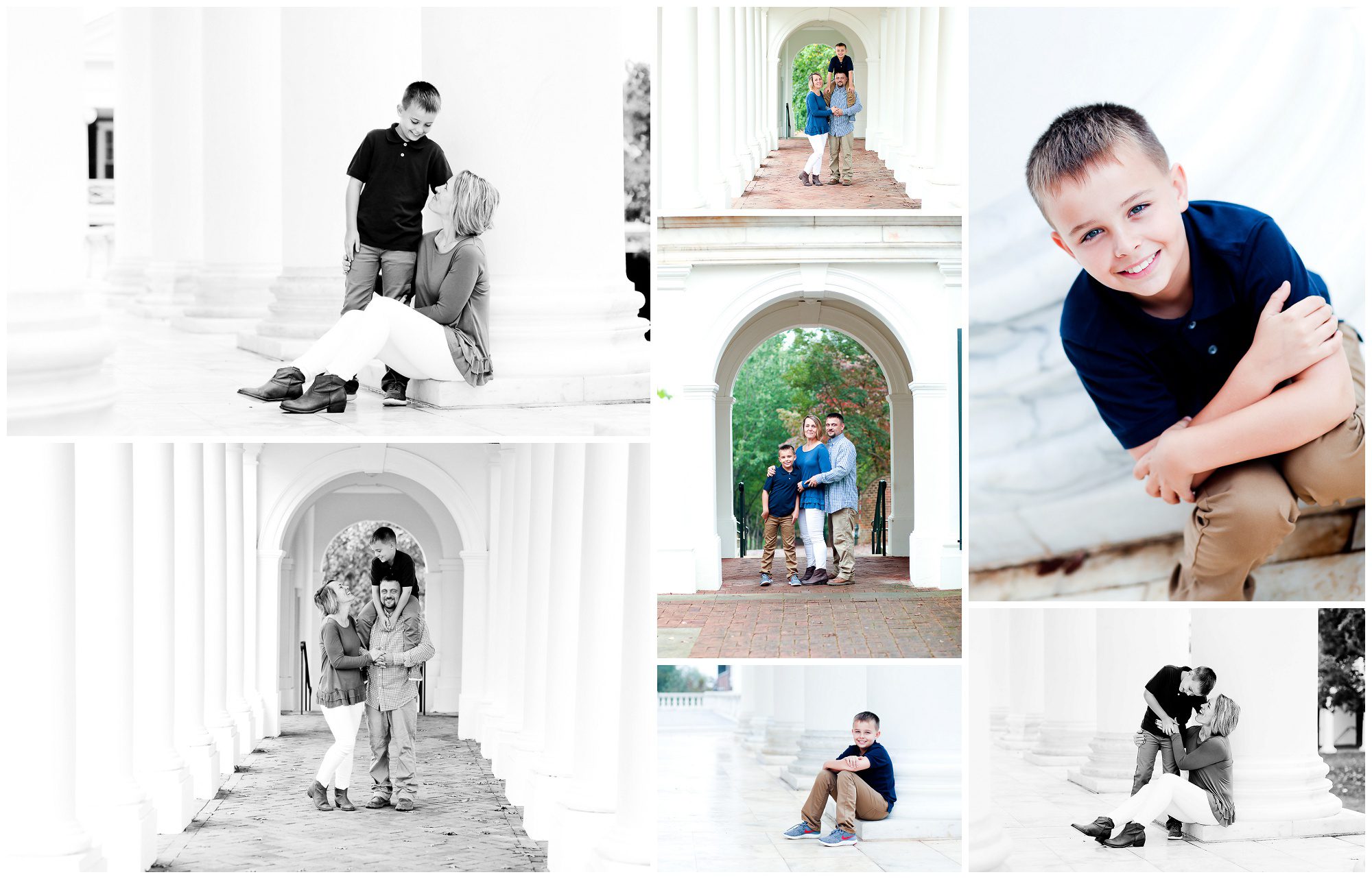 charlottesville family photographer portraits photography pictures uva albermarle county lawn ground fall autumn son