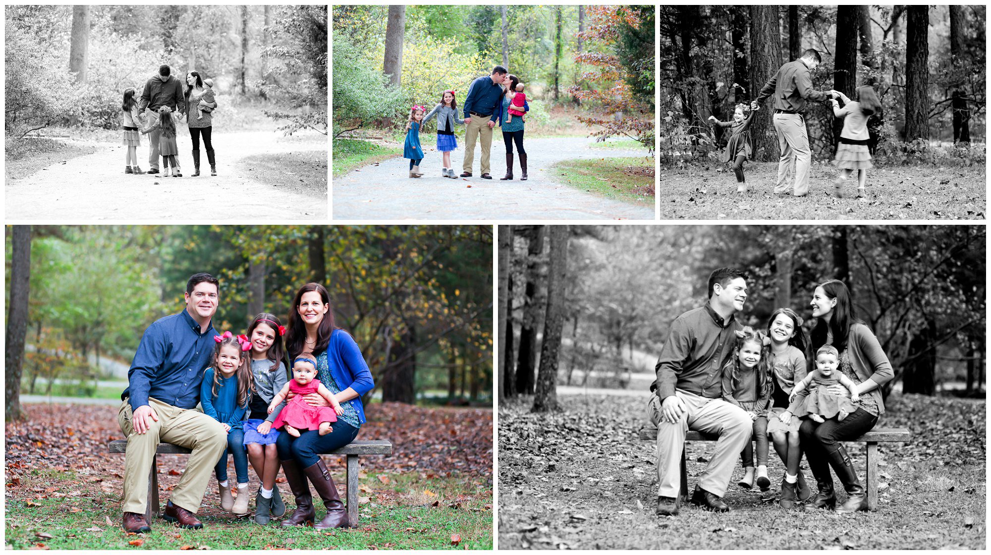 charlottesville family photographer fall portraits pictures families sisters daughters autumn