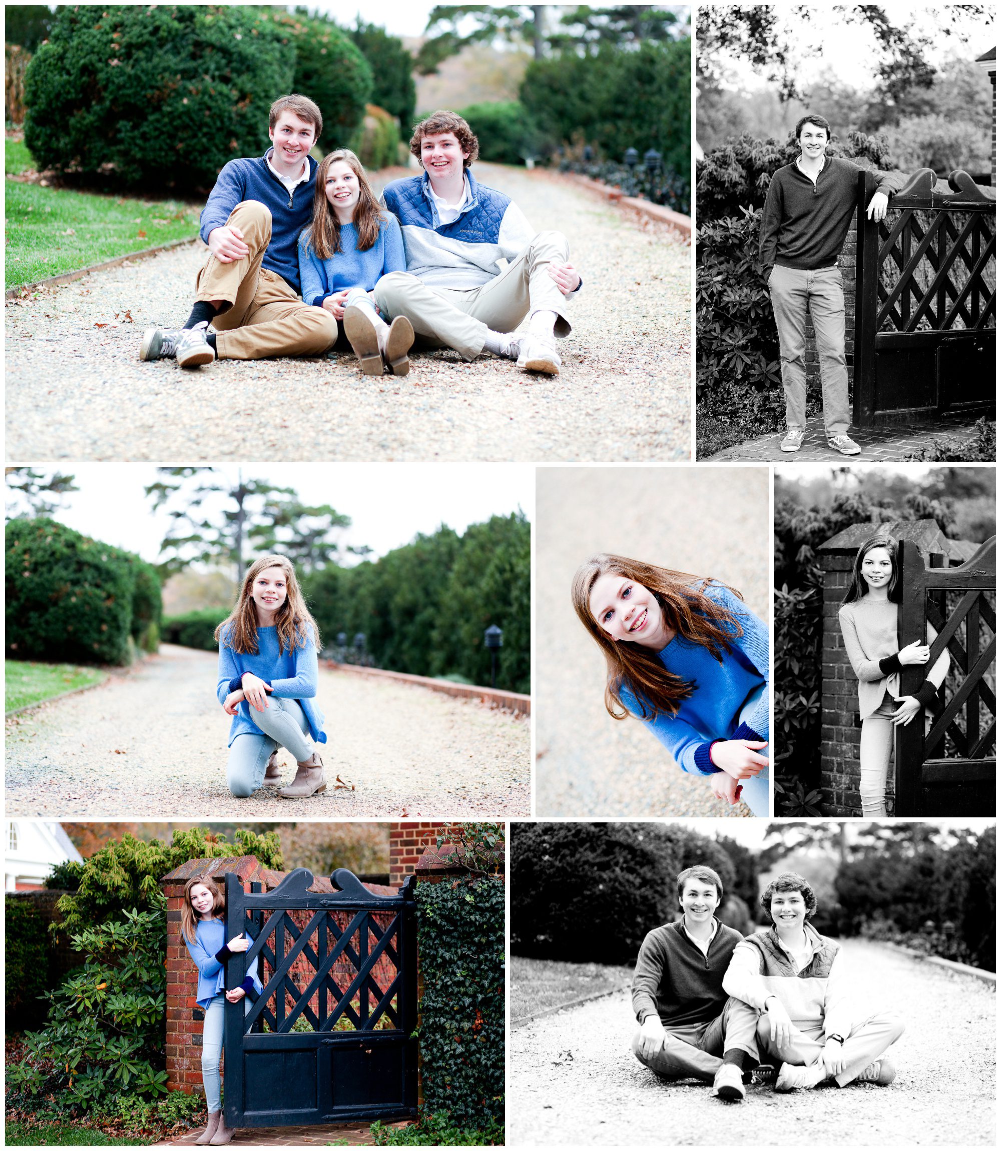 charlottesville family fall portraits albemarle county virginia photographer pictures teenagers siblings ivy