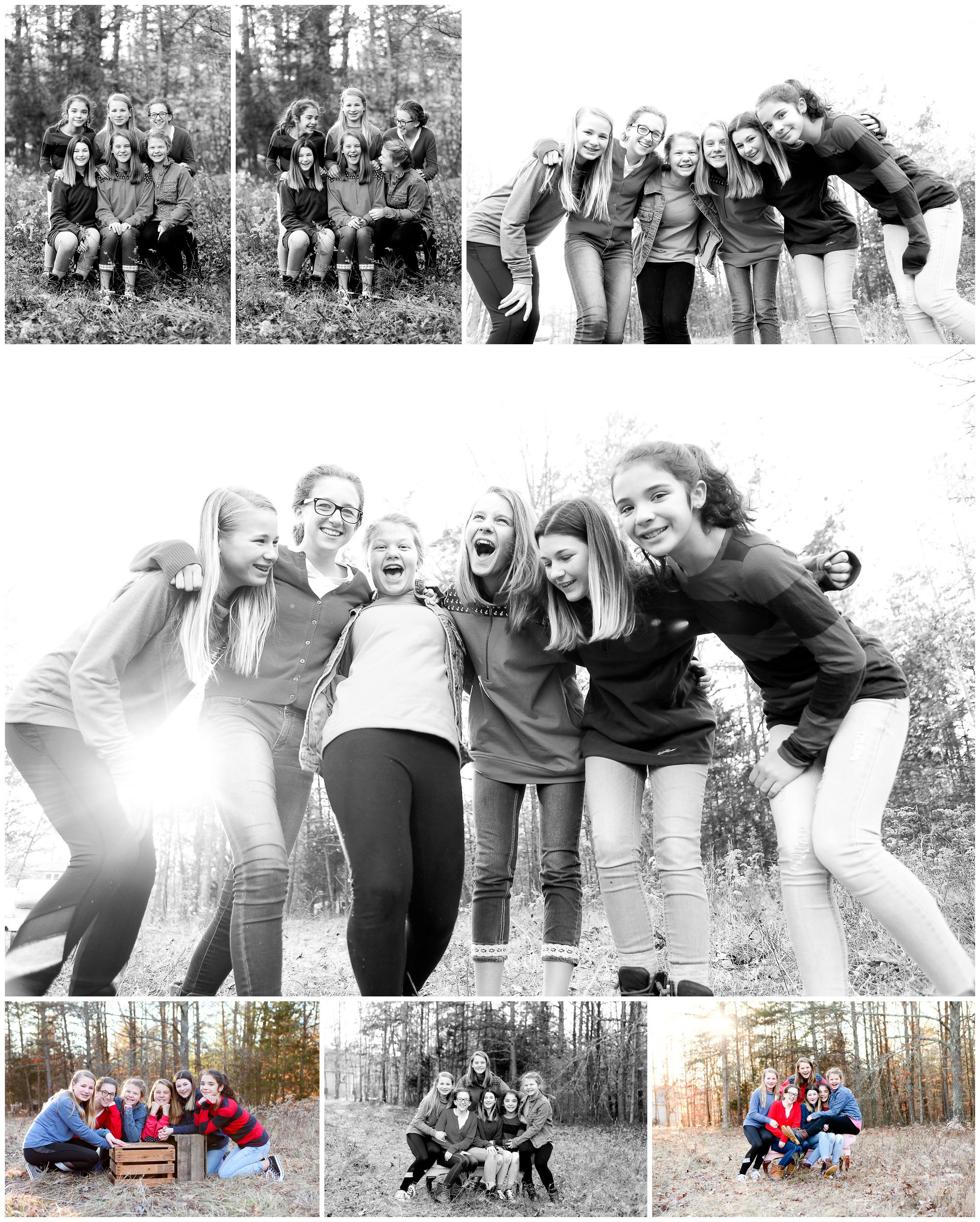 charlottesville friends 13 thirteen teenager tween portraits girls teens pictrues photographer fun friendship