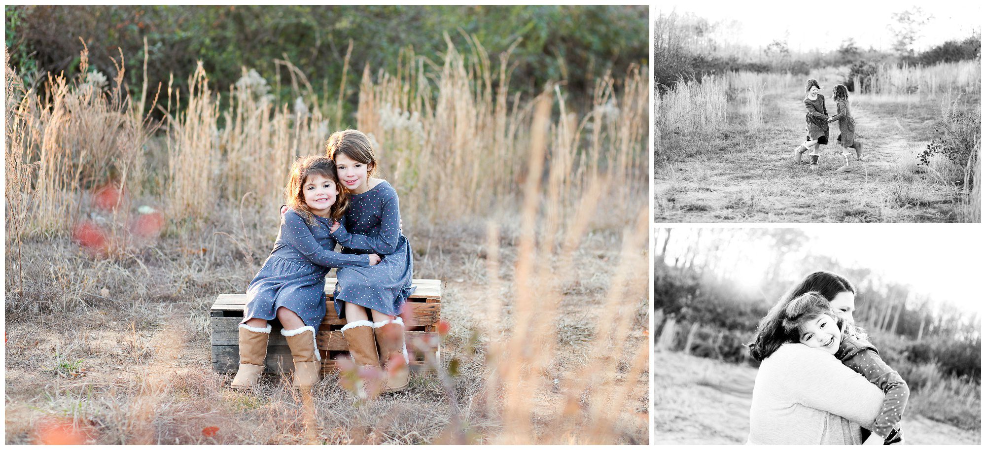 charlottesville family photographer winter portraits mother daughter sisters albemarle hollymead girls mom love cville