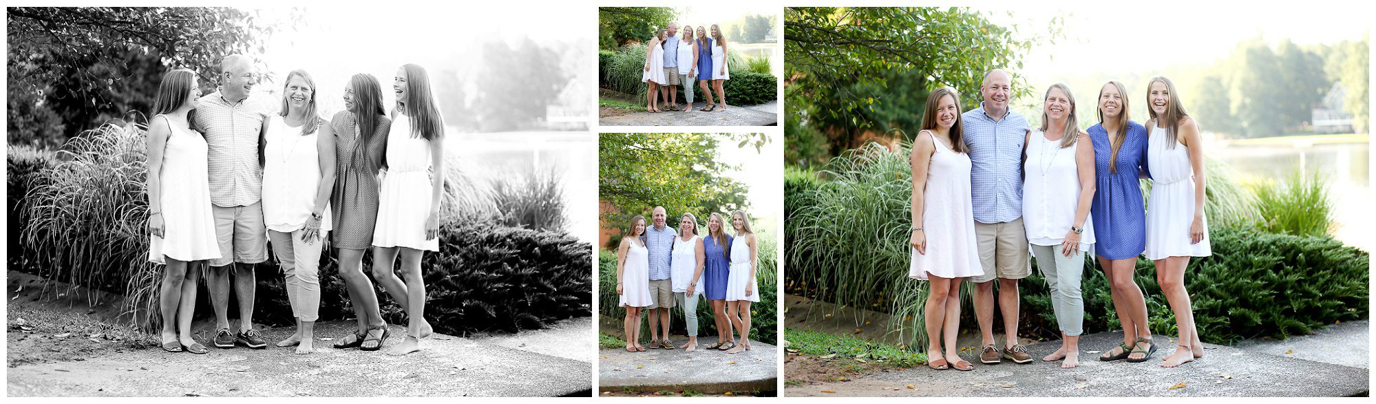 Fluvanna Family Summer Portraits Lake Monticello photographer charlottesville cville beach pictures sisters teenagers beautiful girls