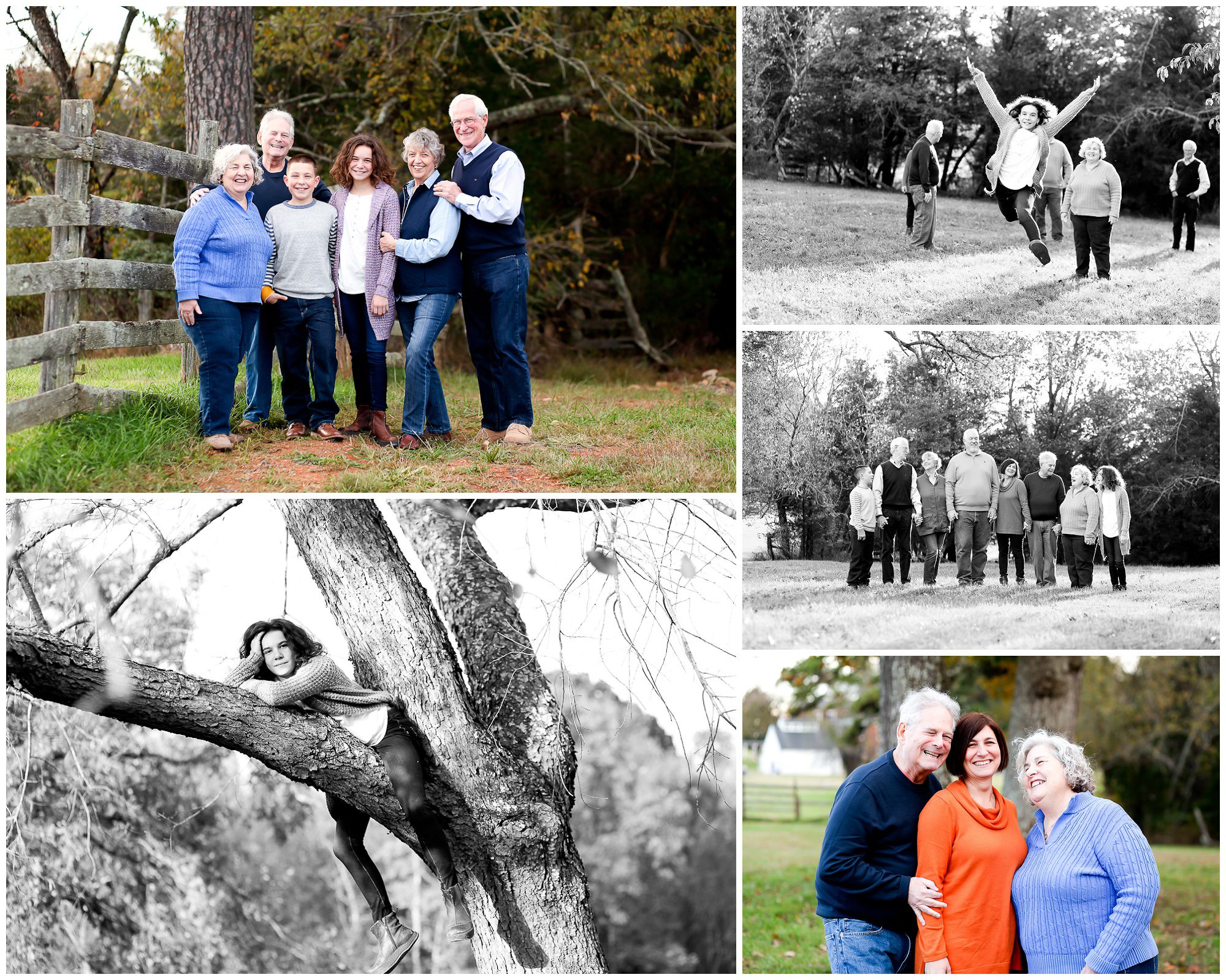 extended family portraits charlottesville cville fall autumn pictrues photographer fluvanna pleasant grove grandparents grandchildren
