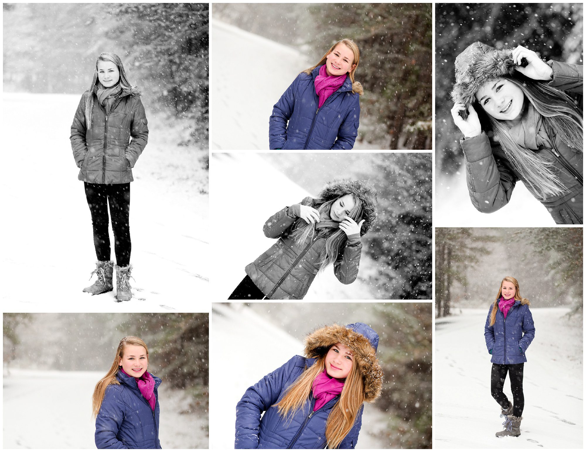 snow portraits winter teen teenager charlottesville cville fluvanna lake monticello winter wonderland photography pictures
