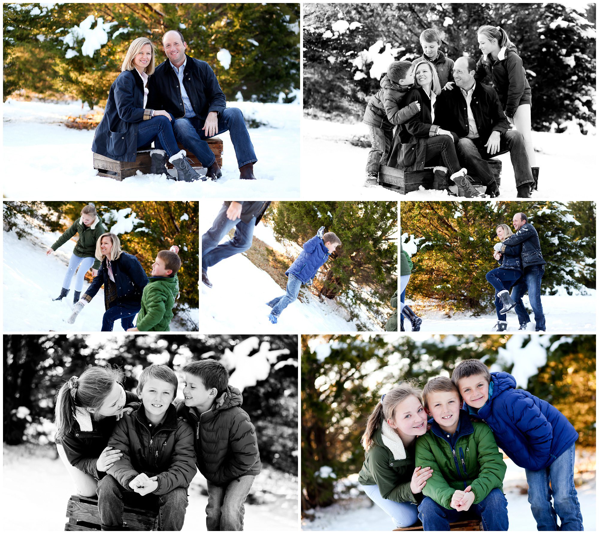 Winter Portraits with Lynchburg Family Fluvanna Snow photographer photoshoot cville charlottesville pictures virginia snowfall 