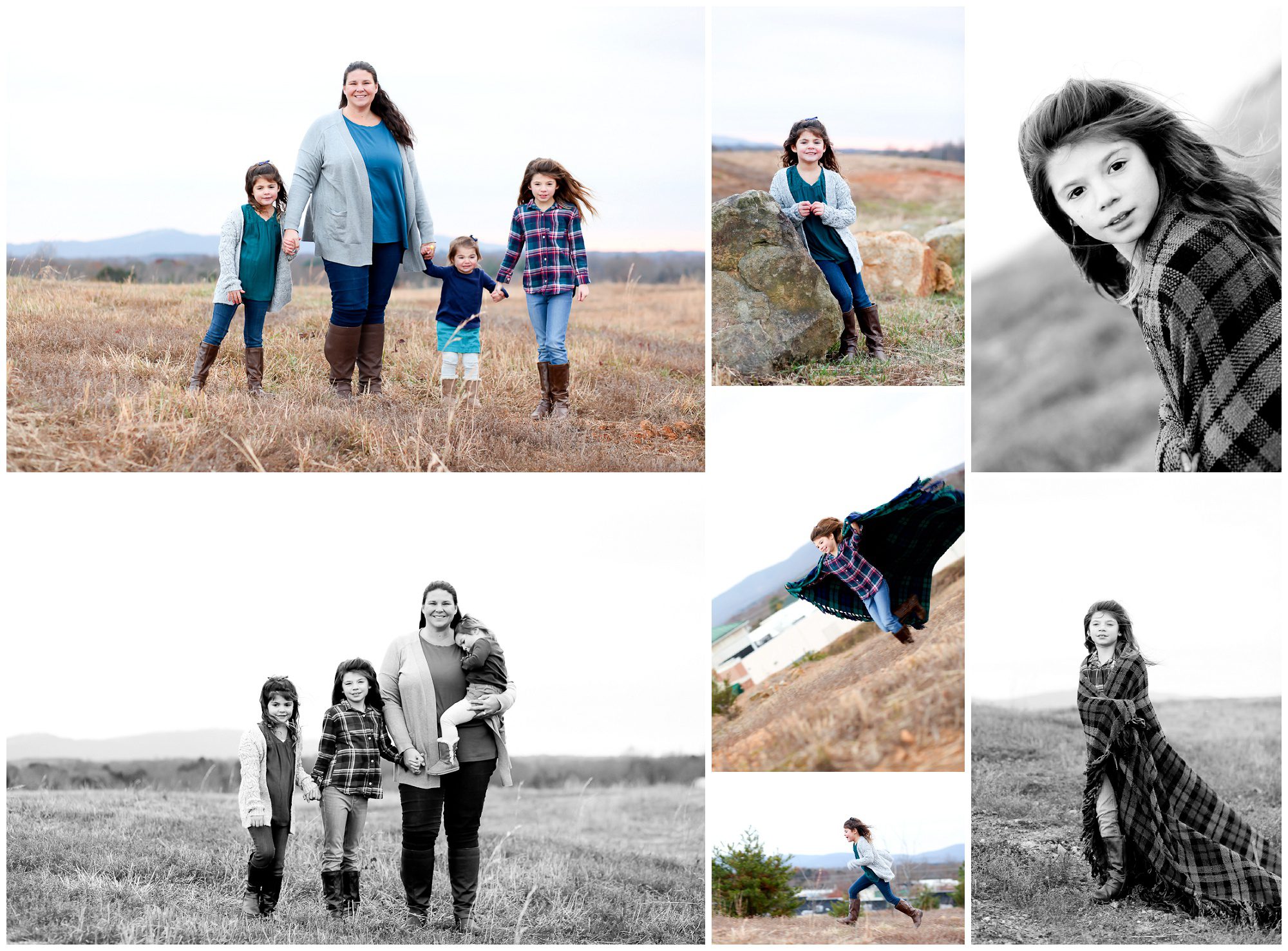 Charlottesville Mother Daughter Winter Portraits Albemarle County photographer pictures mommy children blue ridge mountains cville