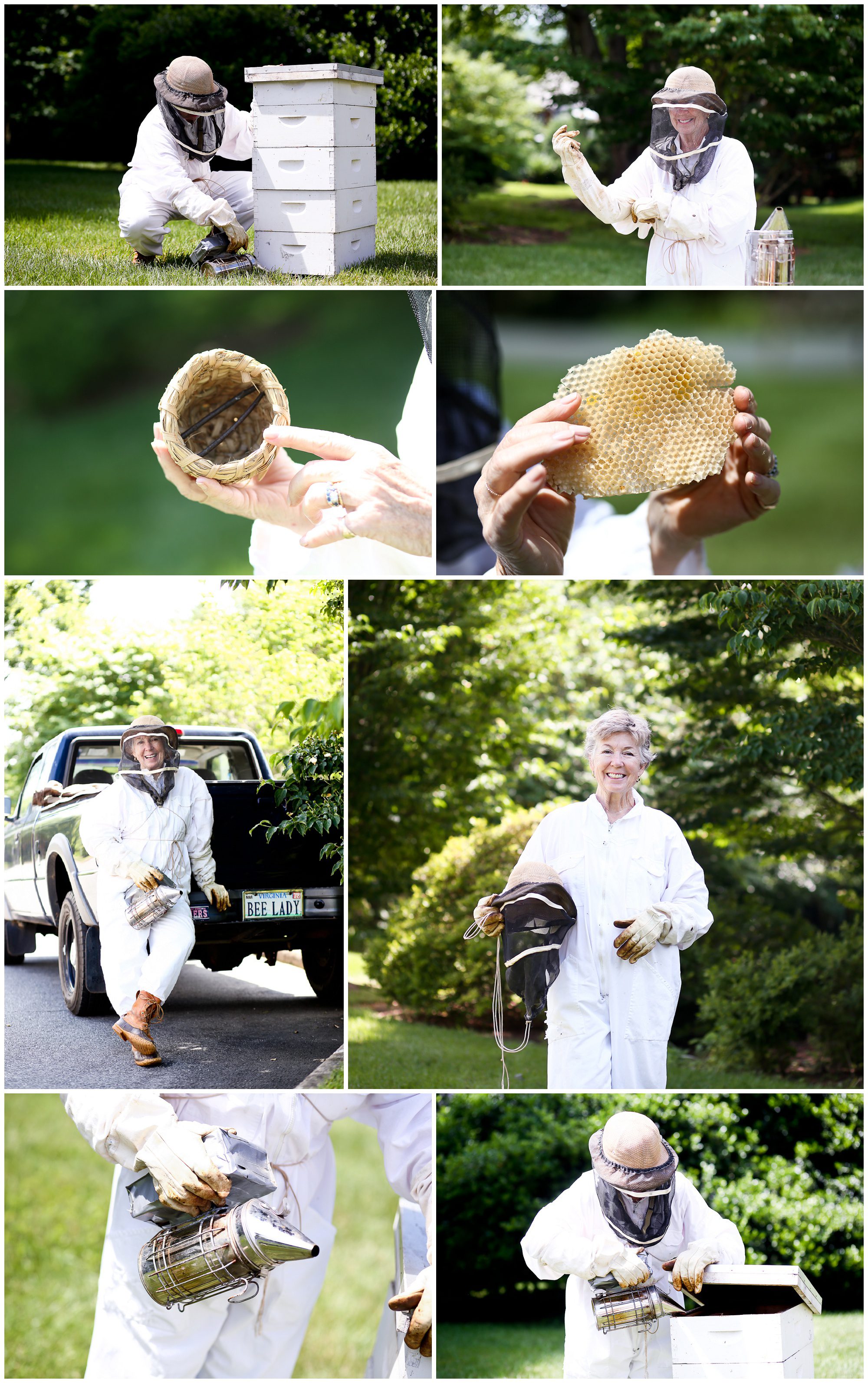 Bee Lady Beekeeper Portraits Charlottesville albemarle county photographer pictures photography headshots commercial marketing photoshoot