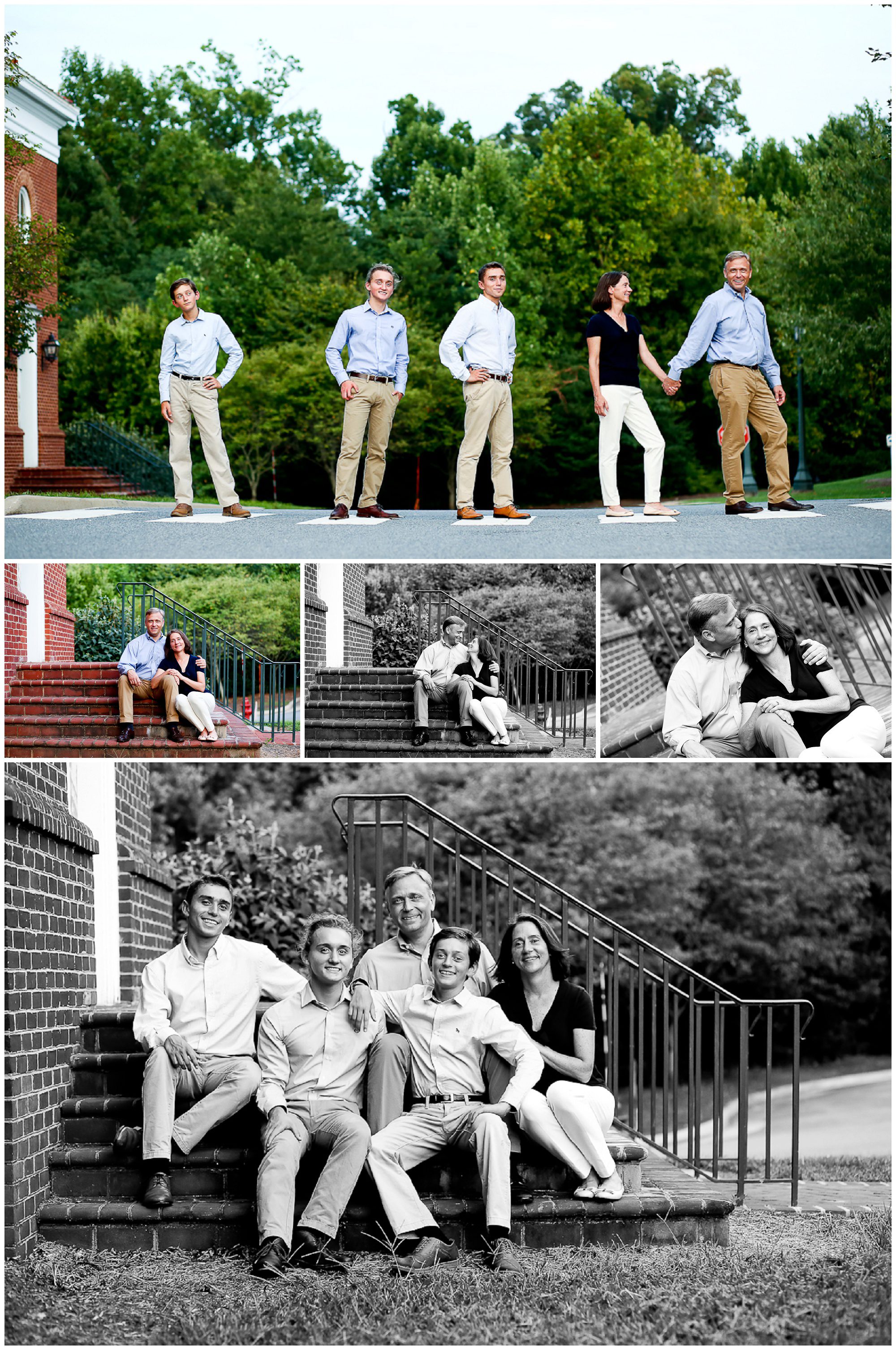 Charlottesville Family Summer Portraits Albemarle County Brothers graduate college senior darden uva virginia natural light brotherly love