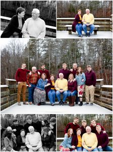 Extended Family Portraits at Lake Monticello Photographer pictures charlottesville photography grandparents grandchildren together winter fluvanna