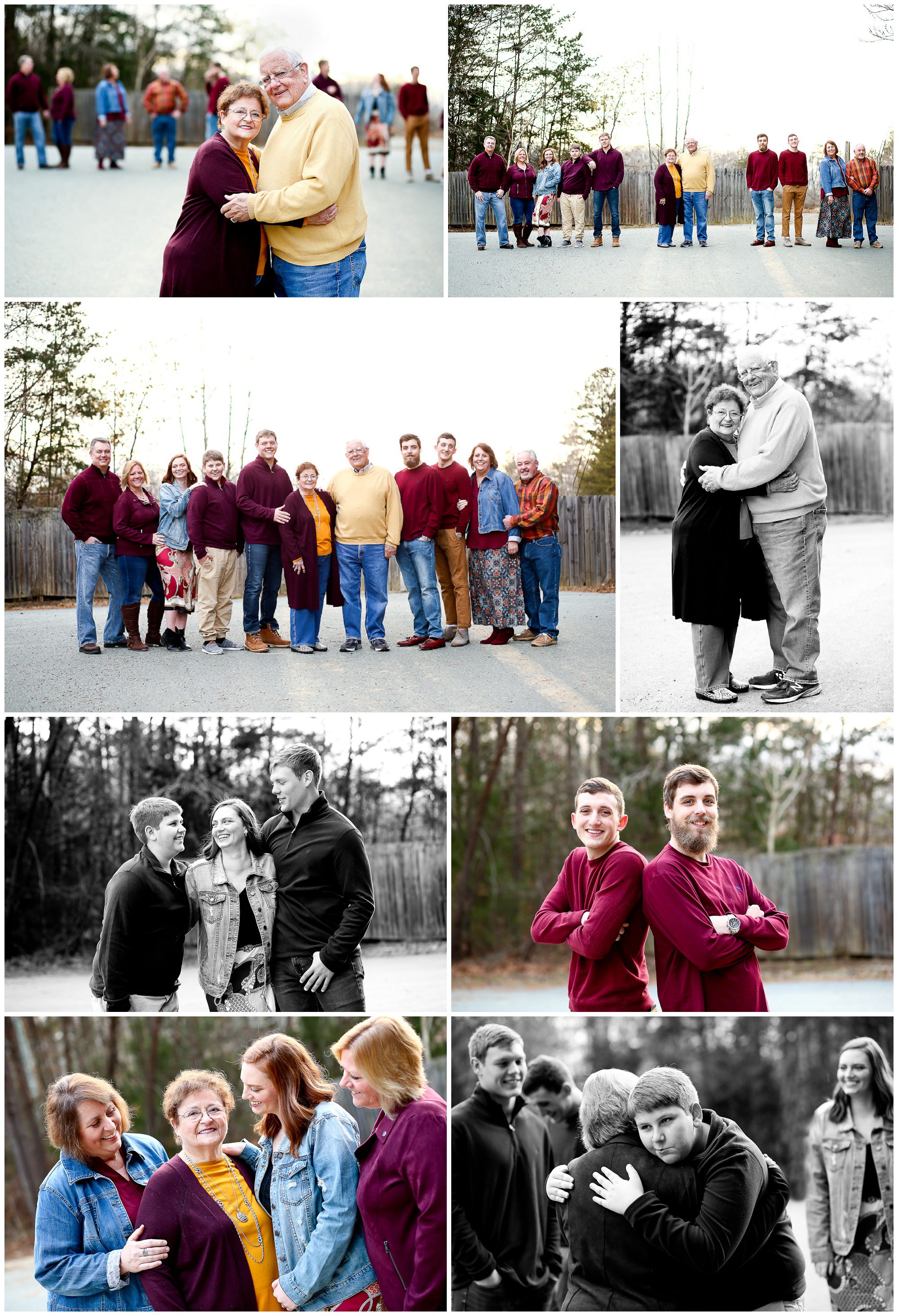 Extended Family Portraits at Lake Monticello Photographer pictures charlottesville photography grandparents grandchildren together winter fluvanna