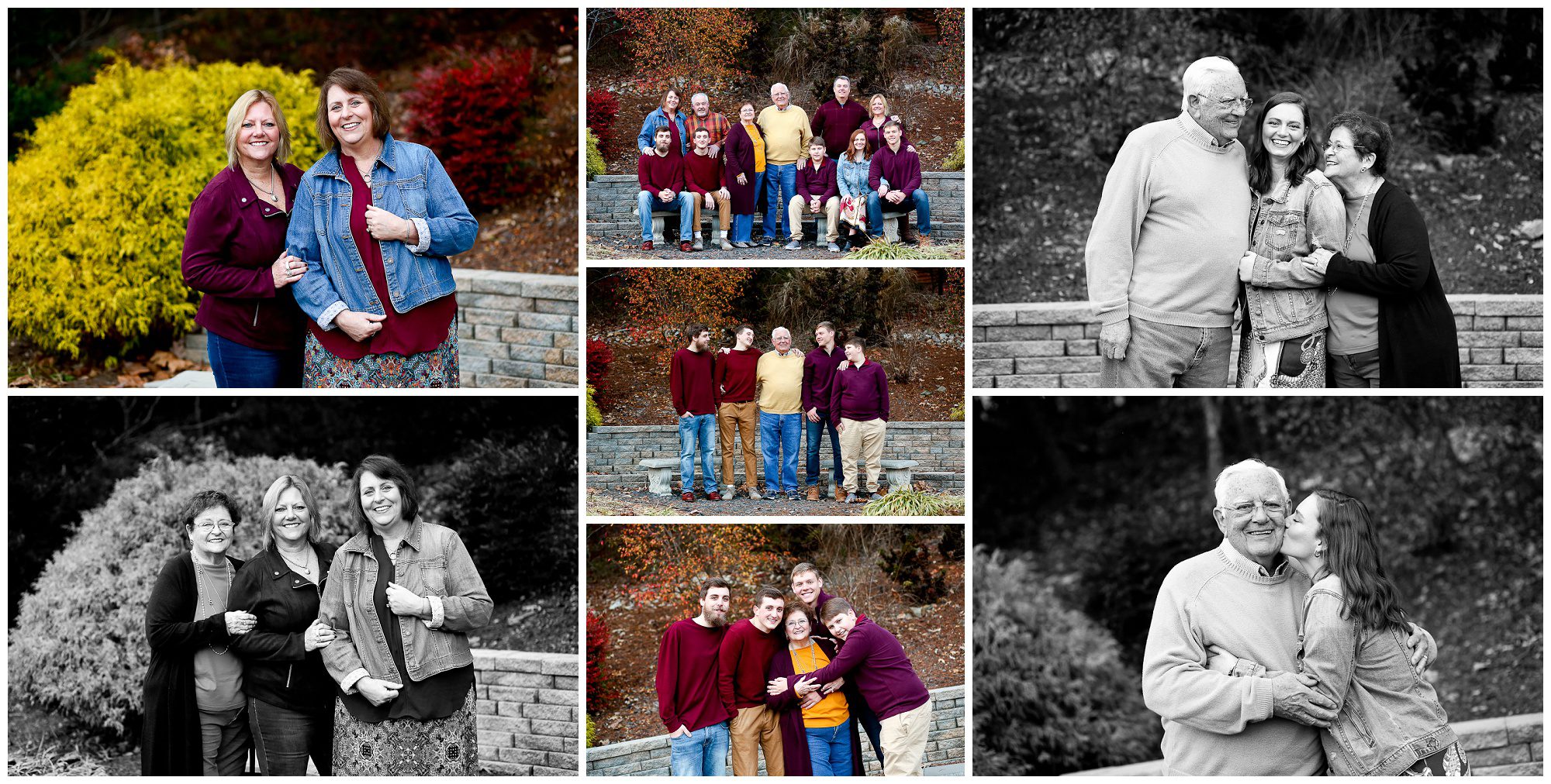 Extended Family Portraits at Lake Monticello Photographer pictures charlottesville photography grandparents grandchildren together winter fluvanna