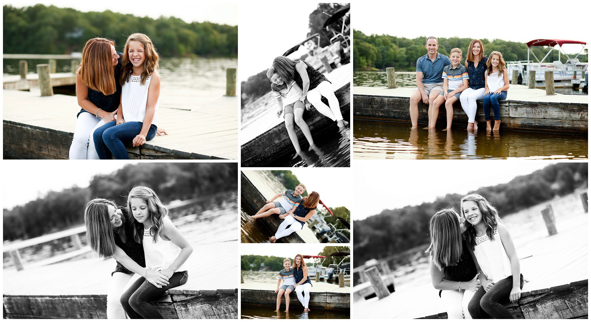 Charlottesville Family Portraits at Lake Monticello Beach cville fluvanna photographer summer pictures siblings dock photography