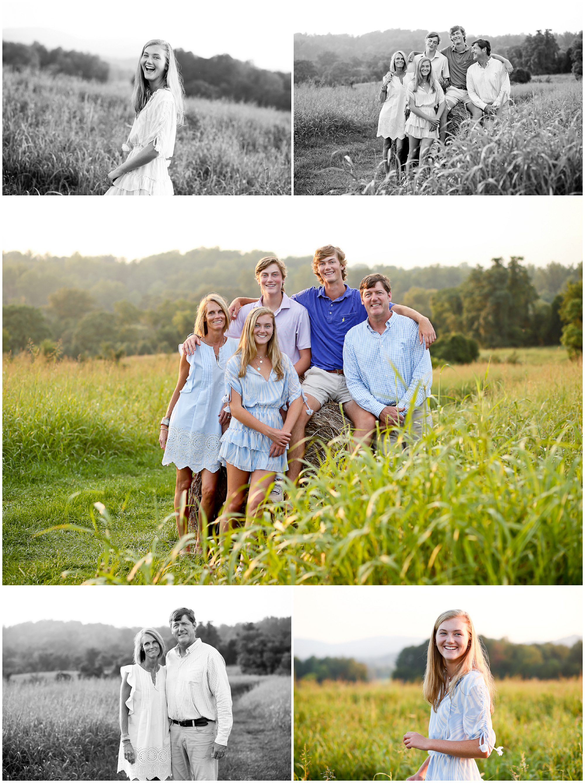 Charlottesville Family Summer Portraits in Albemarle County cville photographer photoshoot teens young adult kids pictures session virginia