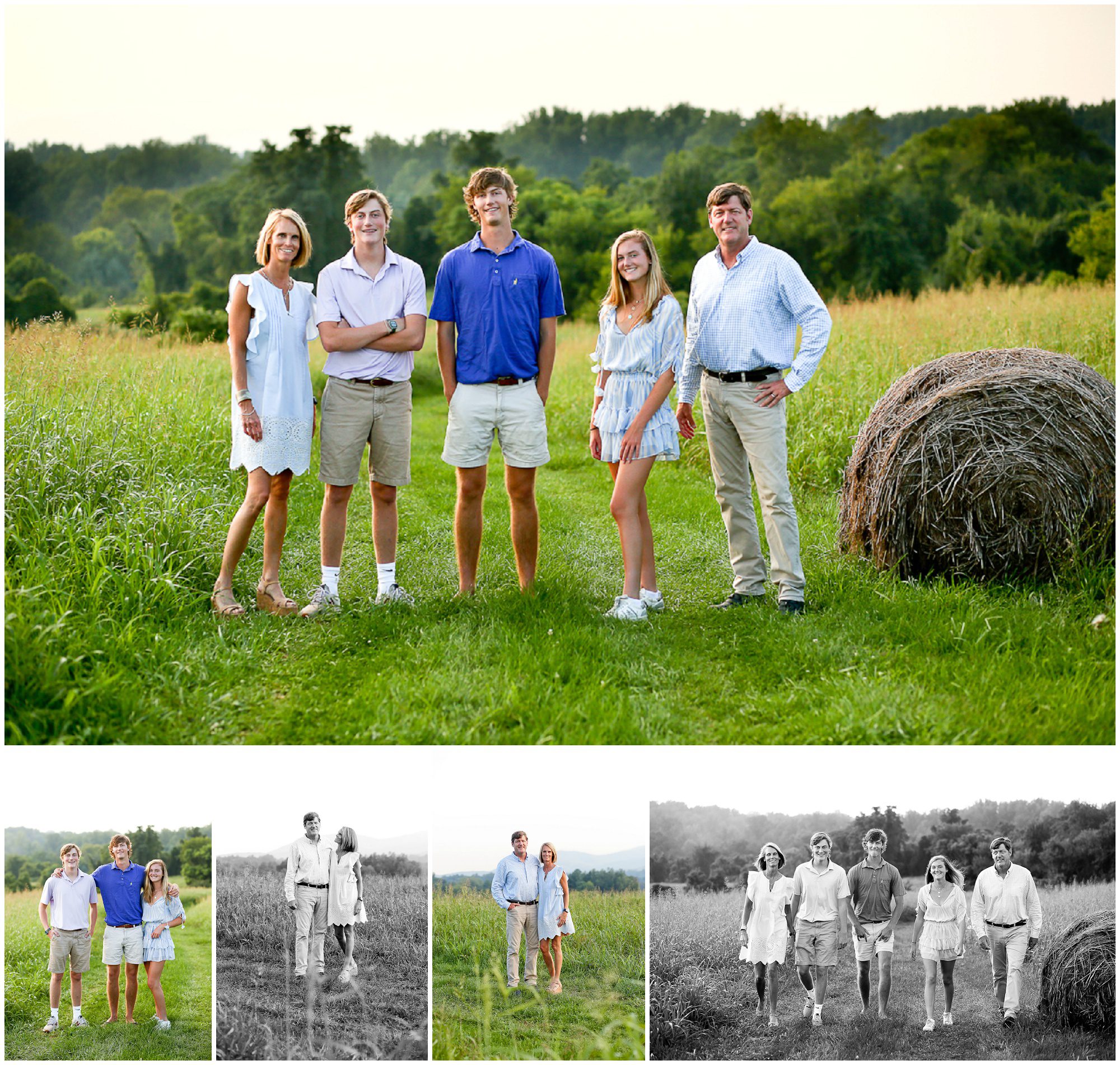 Charlottesville Family Summer Portraits in Albemarle County cville photographer photoshoot teens young adult kids pictures session virginia