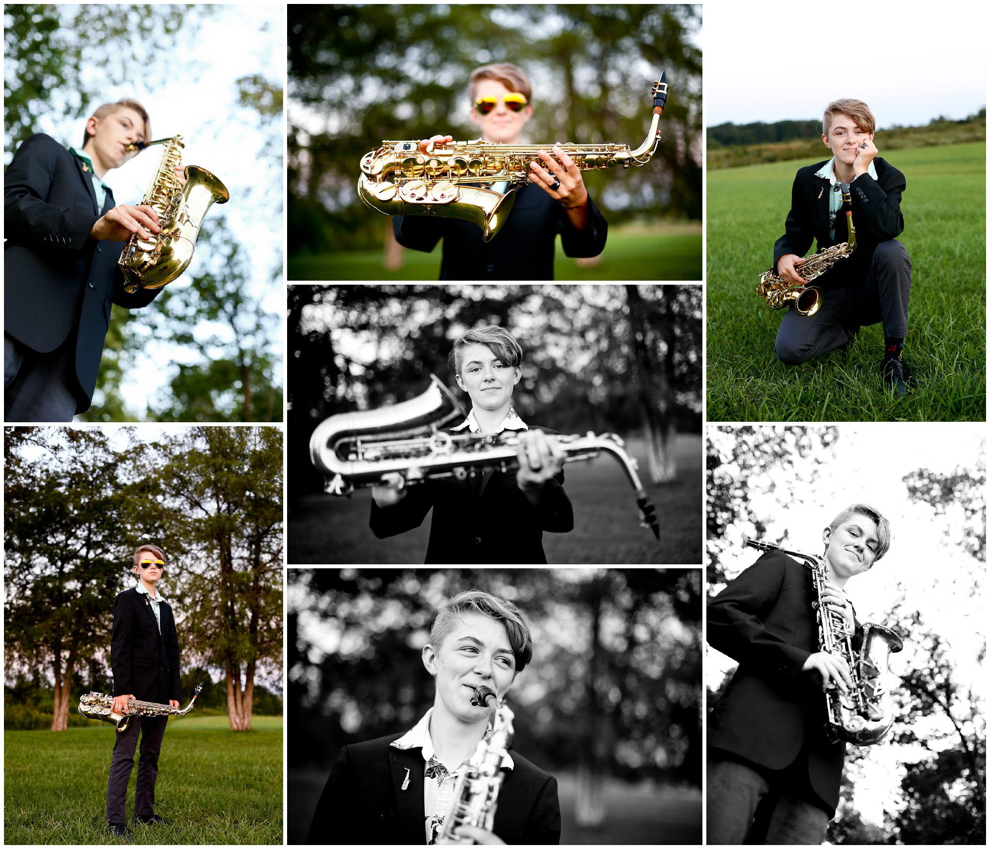 Lake Monticello Saxophone Player Senior Portraits in Fluvanna County photographer photography pictures photoshoot rural charlottesville