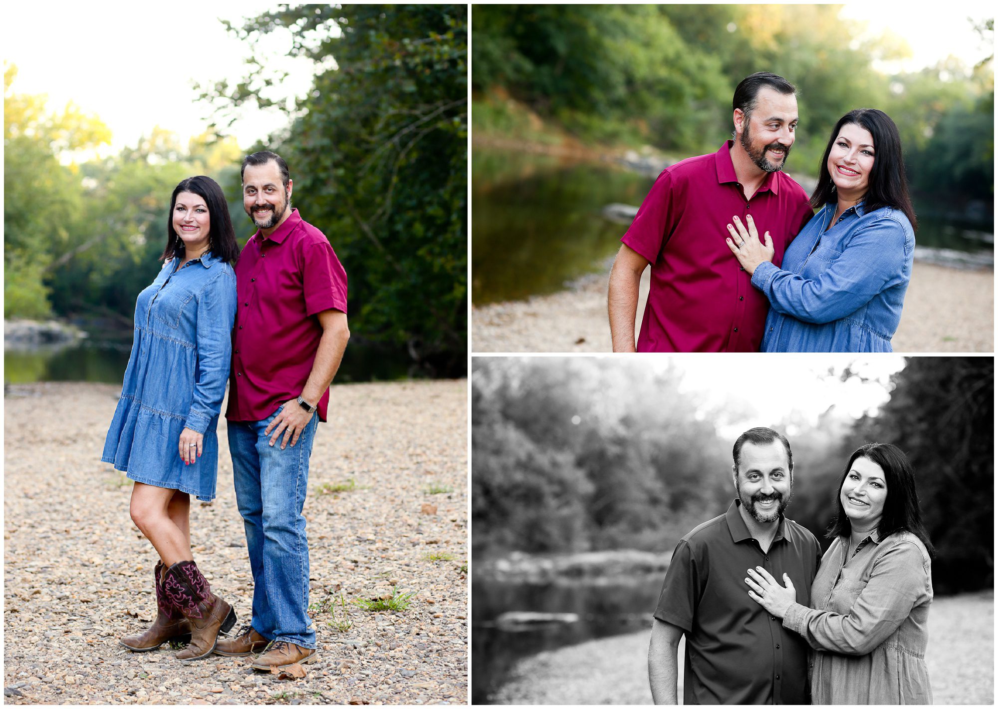 Fluvanna Triplet Family Portraits by the River Charlottesville Photographer Pictures Siblings Photography Photoshoot Session Summer Fall Brother Sisters Dog