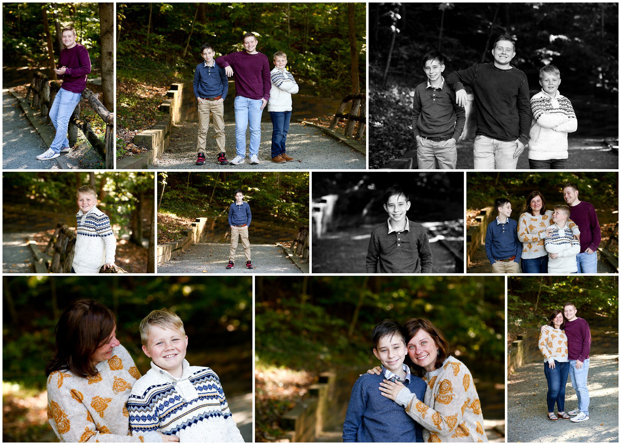 Greene County 3 Brothers Fall Family Portraits in Charlottesville cville photographer photography mom sons albemarle fluvanna autumn