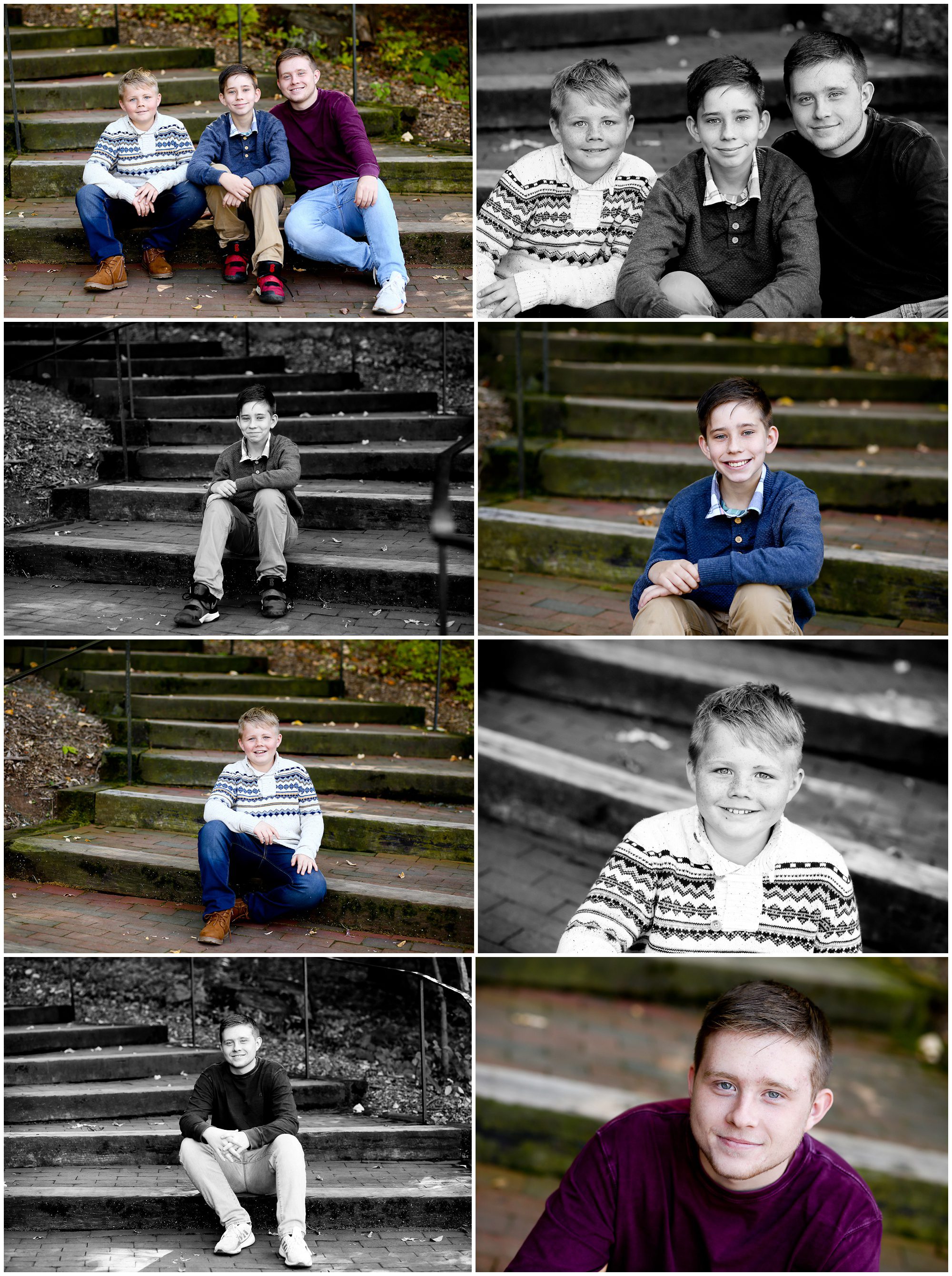 Greene County 3 Brothers Fall Family Portraits in Charlottesville cville photographer photography mom sons albemarle fluvanna autumn