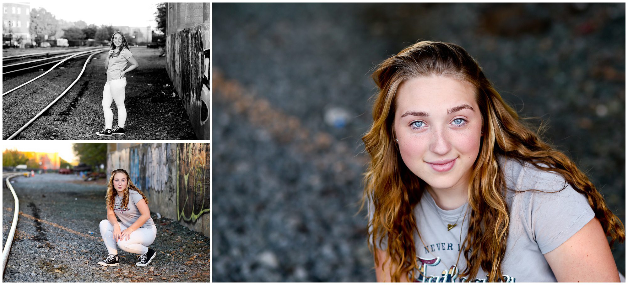 Fluvanna County High School Class of 2022 Senior Urban Portraits in Charlottesville FCHS photographer fchs22 photography graffiti parking garage moon cville