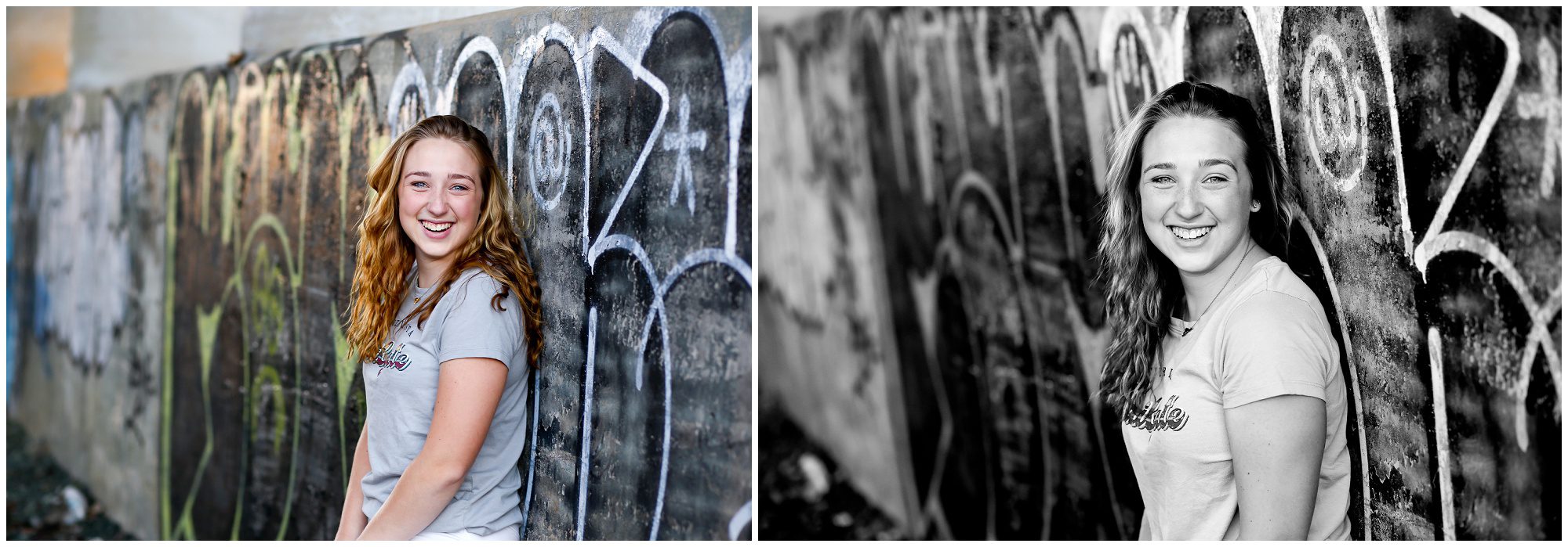 Fluvanna County High School Class of 2022 Senior Urban Portraits in Charlottesville FCHS photographer fchs22 photography graffiti parking garage moon cville