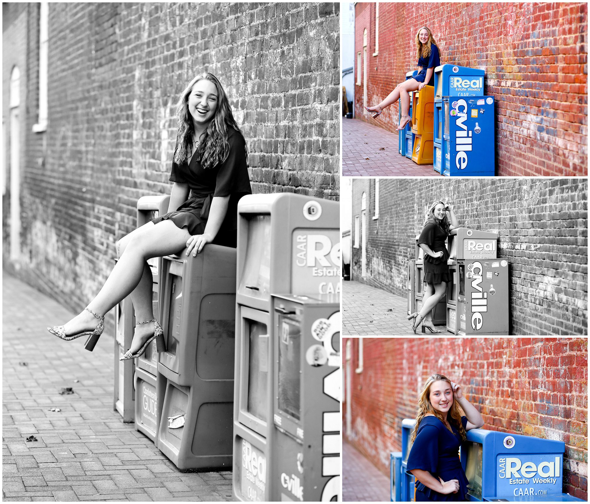 Fluvanna County High School Class of 2022 Senior Urban Portraits in Charlottesville FCHS photographer fchs22 photography graffiti parking garage moon cville