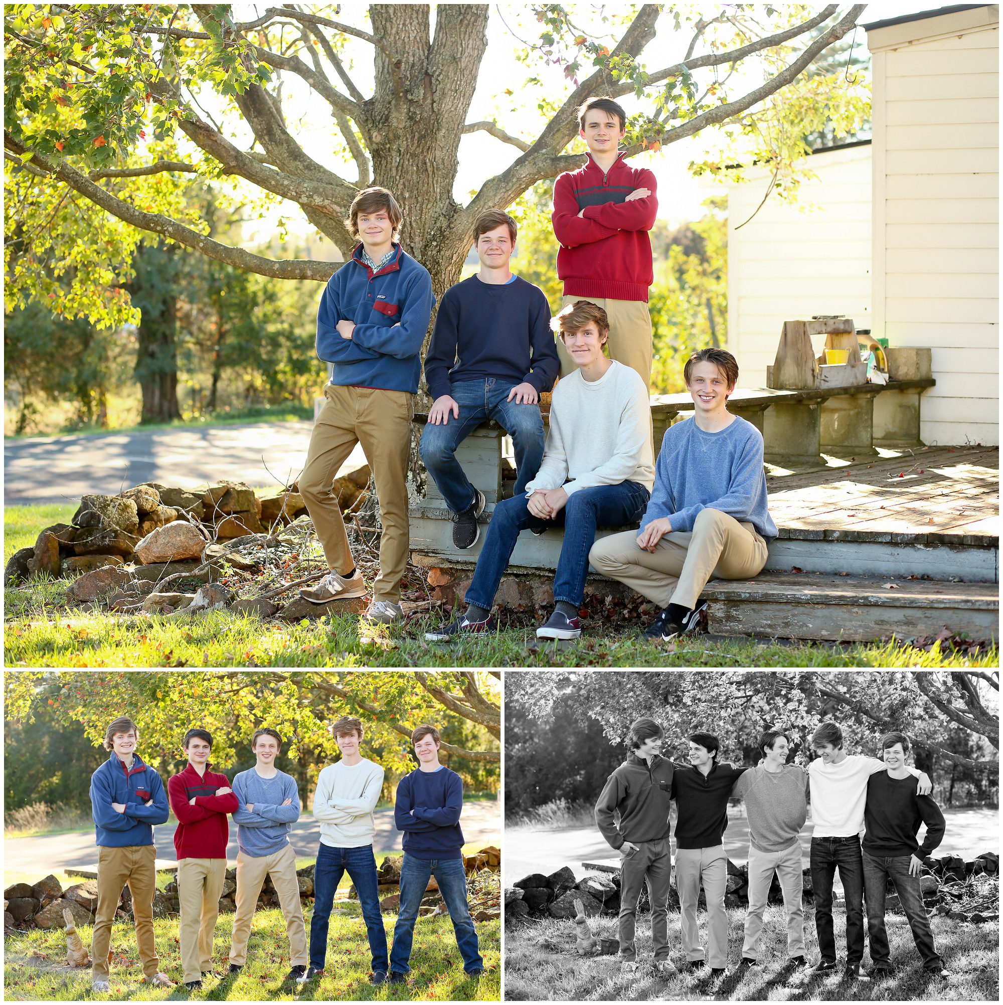Monticello High School Senior Friends Fall Portraits in Charlottesville Cville Albermarle County Fluvanna Photographer Pictures Pictures Teen Boys Pics