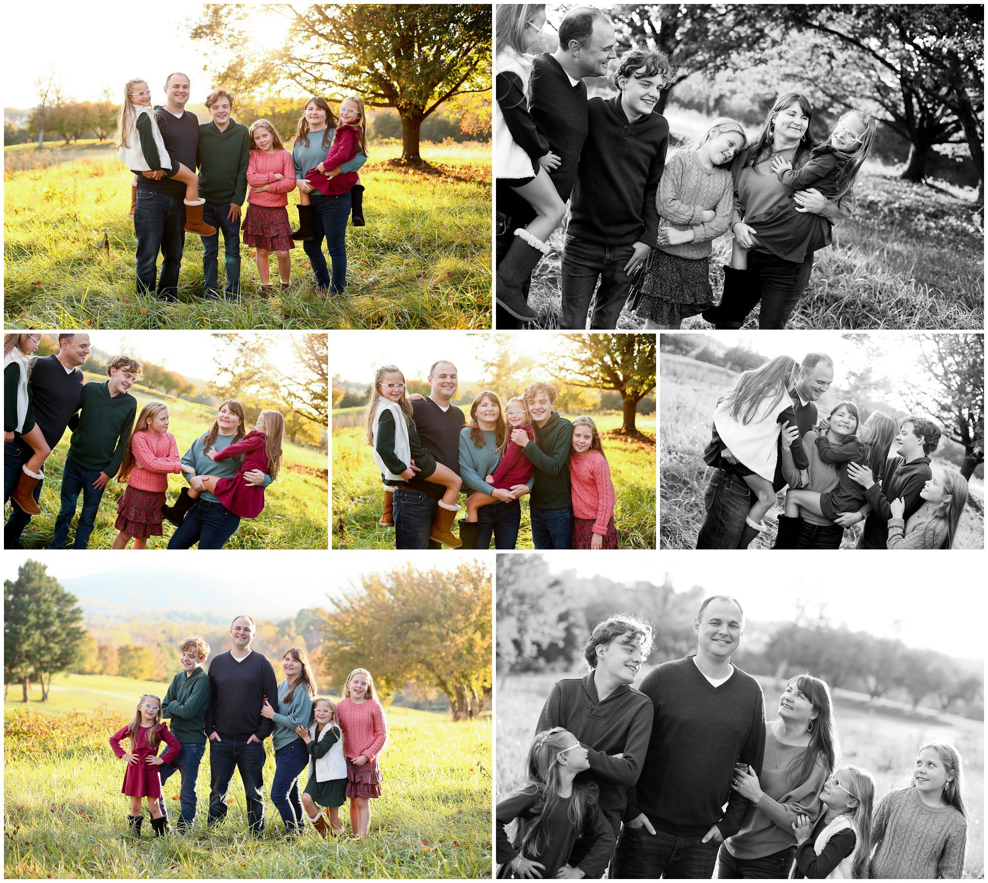 Charlottesville Family Fall Portraits in Albemarle County Photographer Photography Pictures Siblings tweens cville session photoshoot
