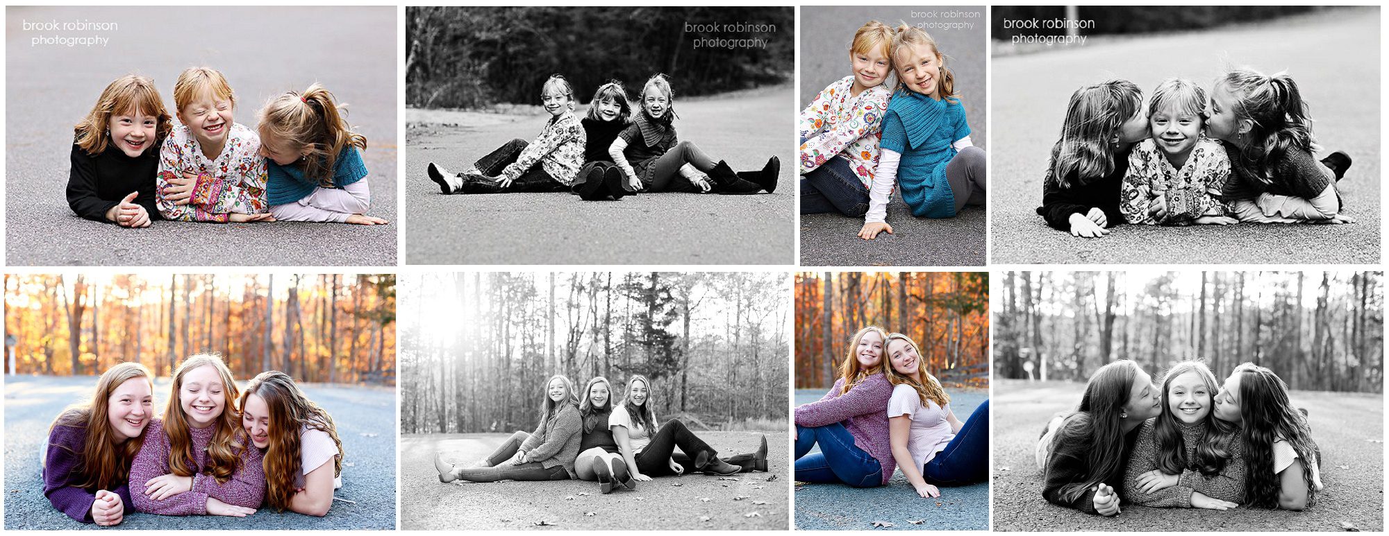Family Portraits Recreated 10 Years Later Fluvanna Photographer Charlottesville Pictures Fall autumn Photoshoot recreation decade growing up siblings