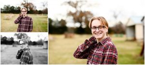 Turner Ashby High School Senior Fall Portraits in Fluvanna Photographer Charlottesville Cville Photography Pictures Photoshoot Farm Dog Pet Class of 2022