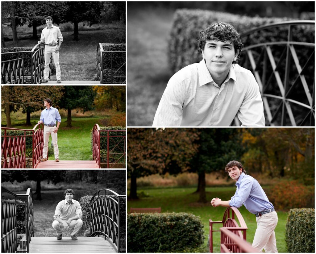 Charlottesville Fall High School Senior Portraits with Golden Retriever Dog in Albemarle County